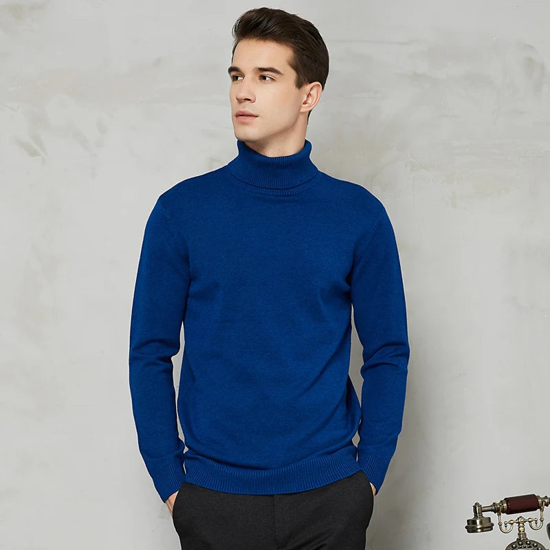 Heren Coltrui Warme Pasvorm - Klassieke Elegantie - Blauw