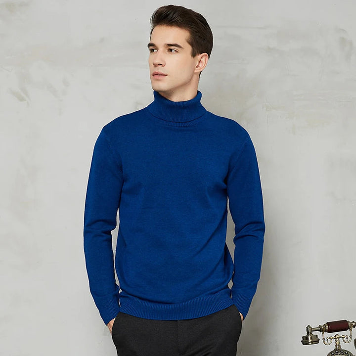 Heren Coltrui Warme Pasvorm - Klassieke Elegantie - Blauw