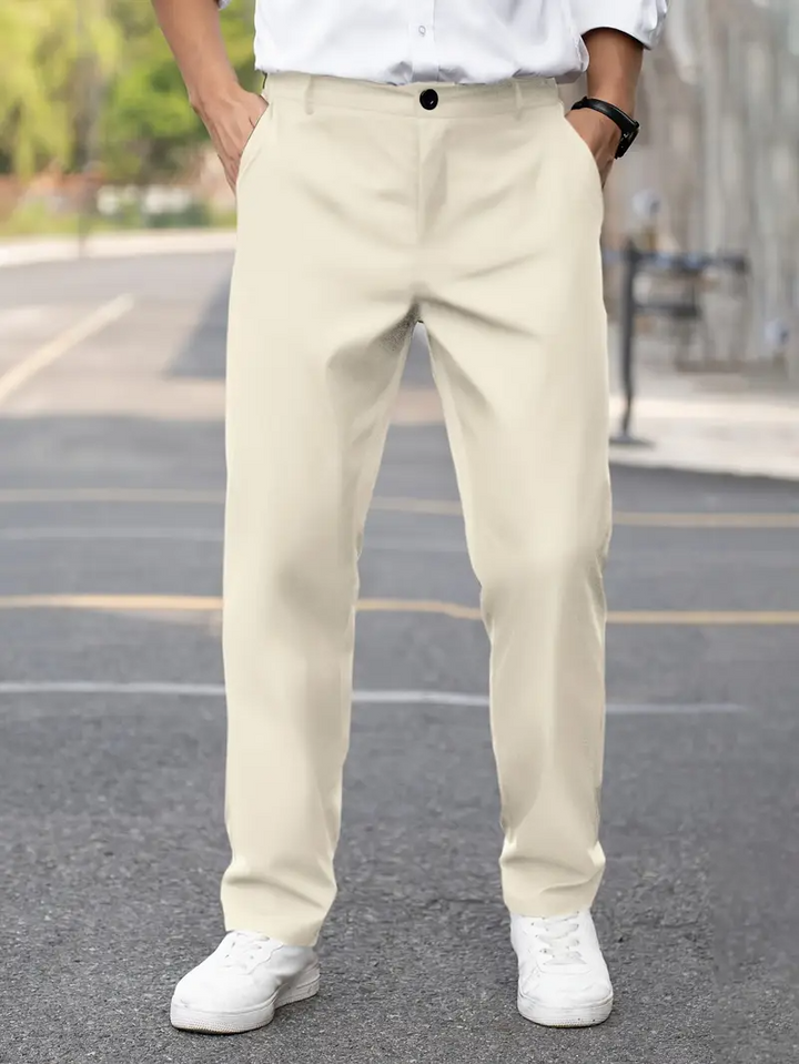 Heren Comfort Fit Broek - Casual & Veelzijdig - Abrikoos