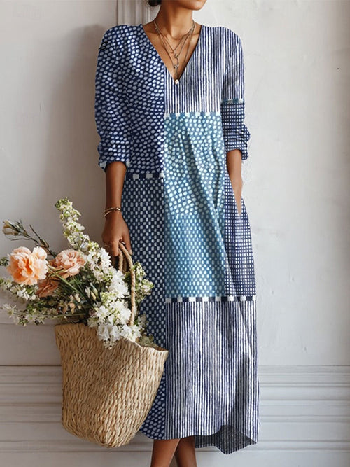 Heren Comfort Jurk - Ontspannen Elegantie - Blauw