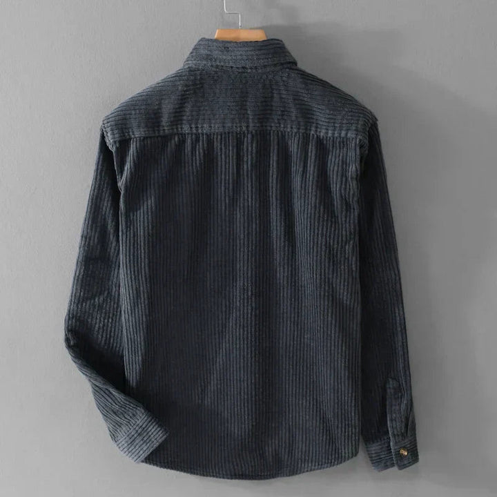 Heren Corduroy Overhemd Lange Mouwen - Retro Casual