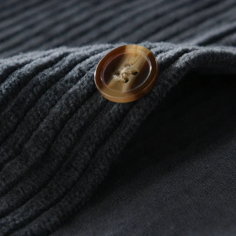 Heren Corduroy Overhemd Lange Mouwen - Retro Casual