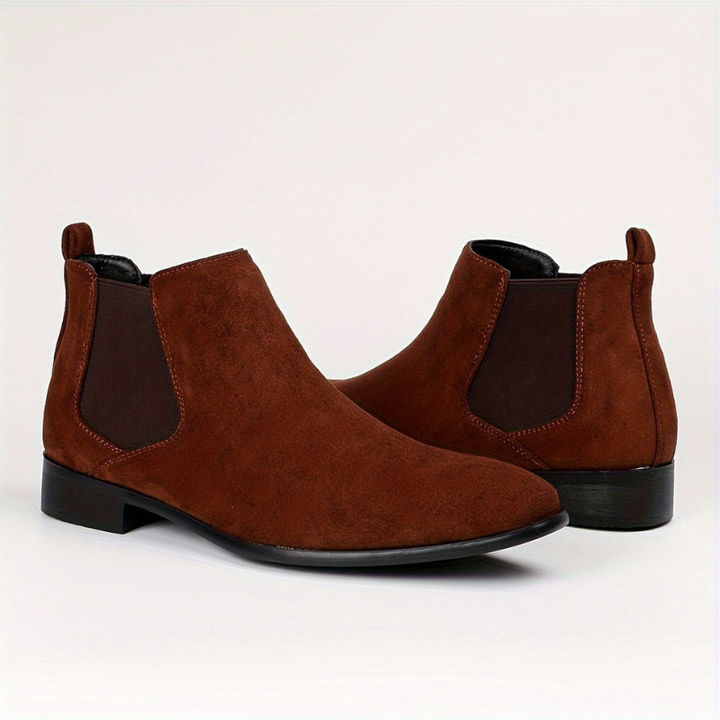 Heren Elastische Enkellaarzen - Slip-On Comfort