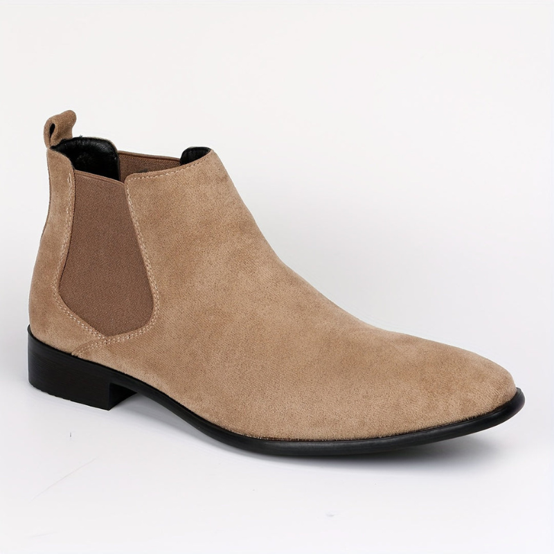 Heren Elastische Enkellaarzen - Slip-On Comfort