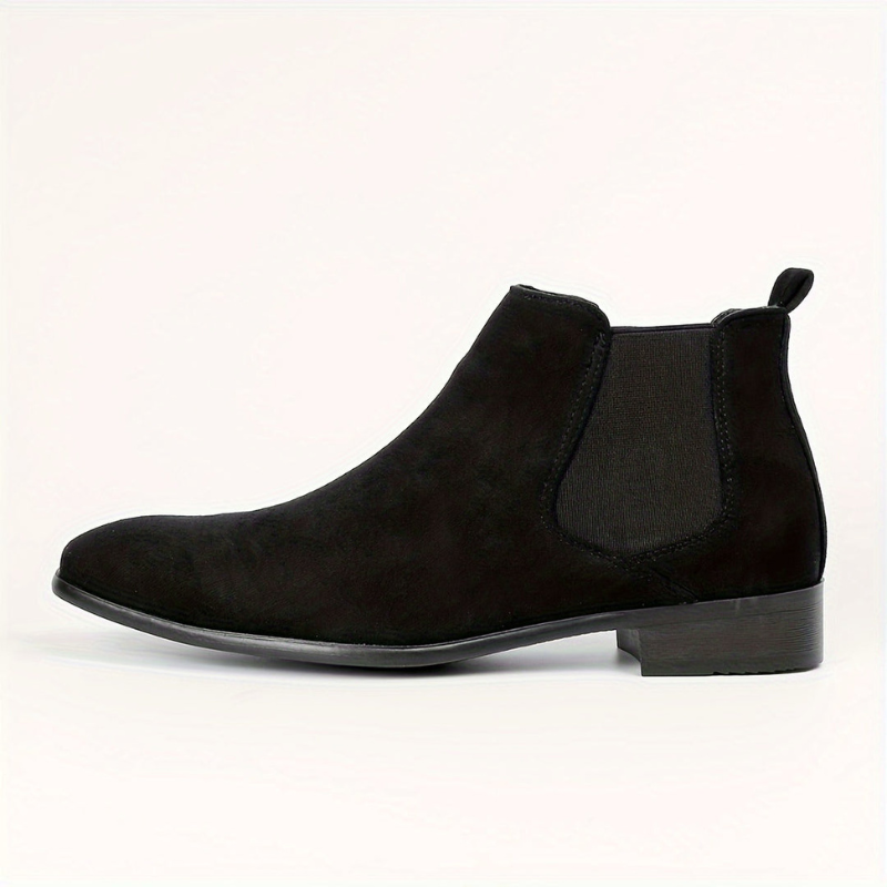Heren Elastische Enkellaarzen - Slip-On Comfort