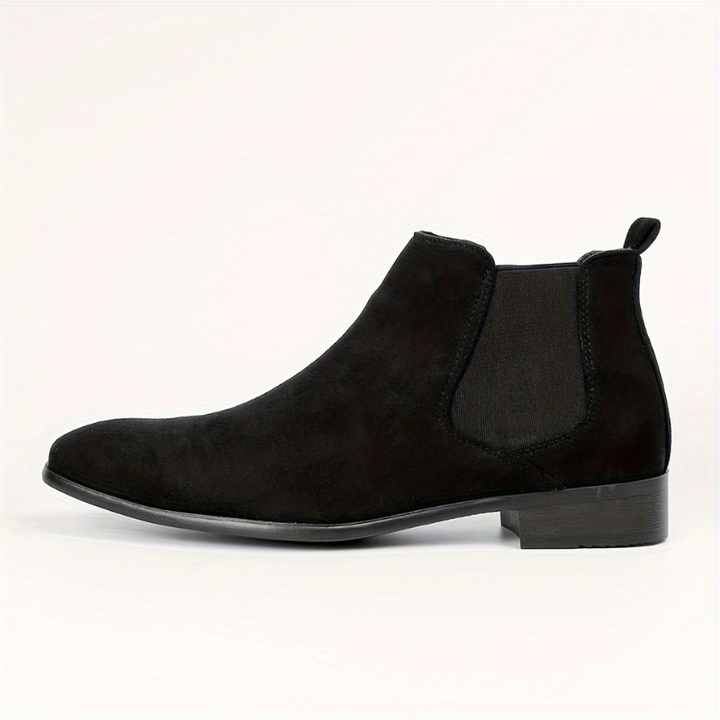 Heren Elastische Enkellaarzen - Slip-On Comfort
