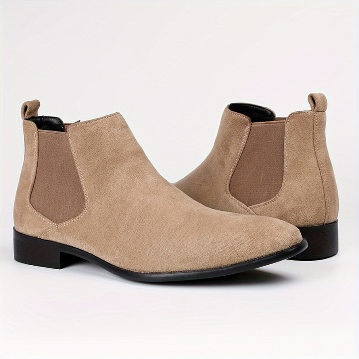 Heren Elastische Enkellaarzen - Slip-On Comfort
