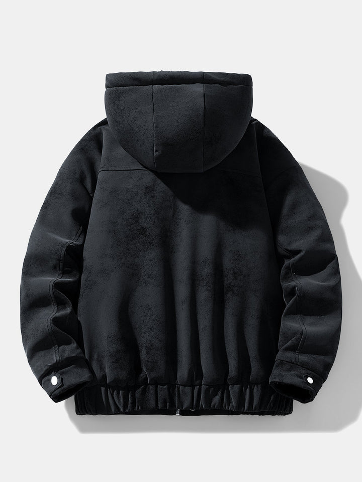 Heren Faux Suede Winterjas met Teddy Fleece - Relaxed Fit