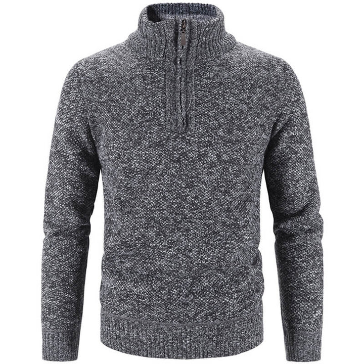 Heren Fleece Trui - Warm en Comfortabel - Donkergrijs