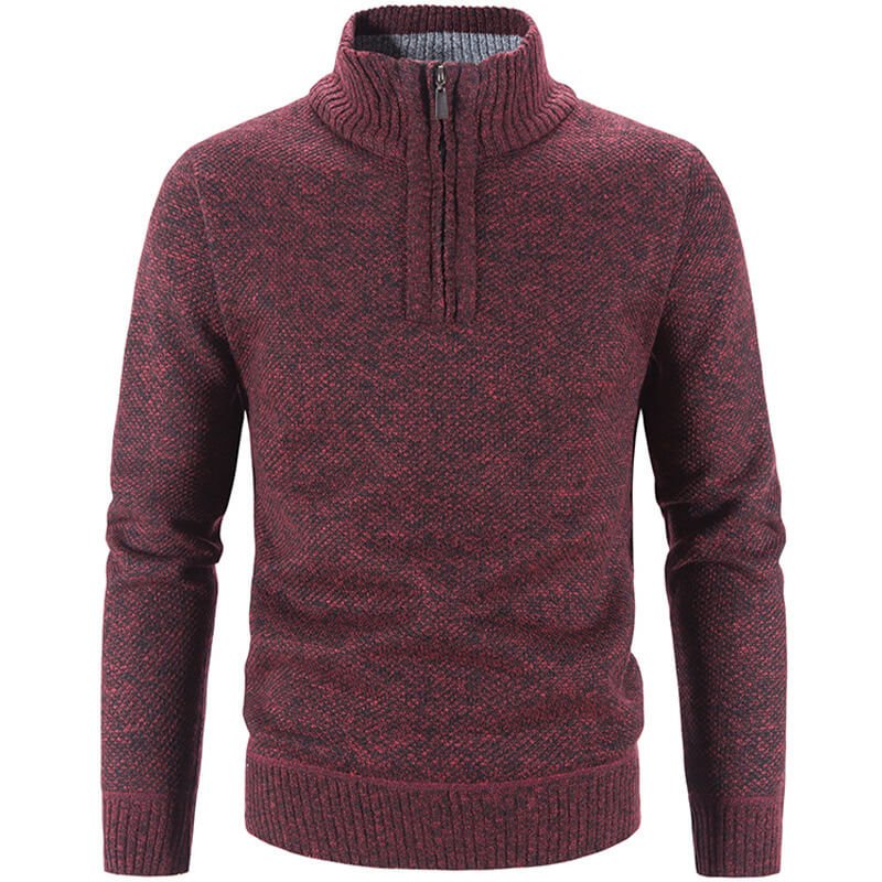 Heren Fleece Trui - Warm en Comfortabel - Rood