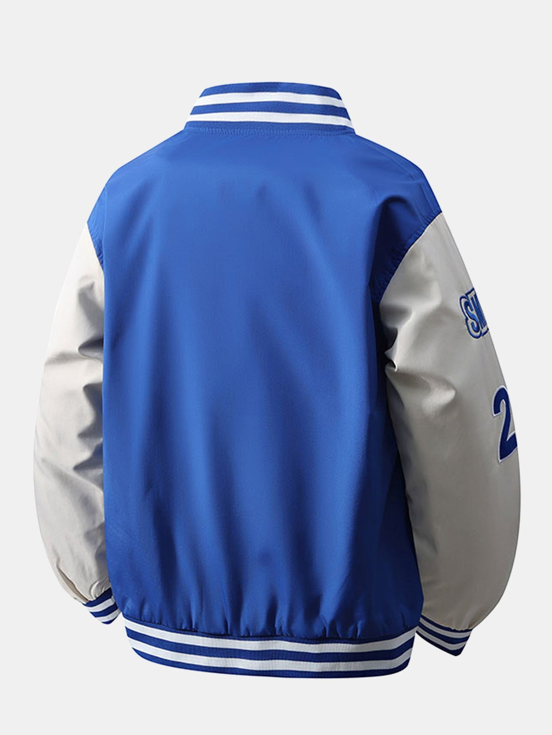 Heren Geborduurd Varsity Bomber Jasje - Relaxed Fit Streetwear