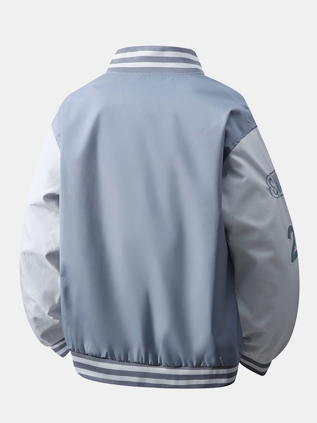 Heren Geborduurd Varsity Bomber Jasje - Relaxed Fit Streetwear