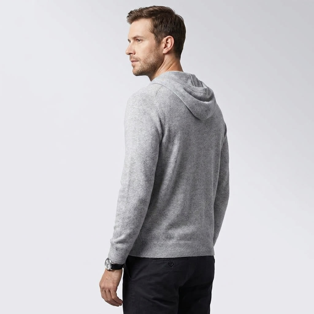 Heren Gebreide Pullover Hoodie - Klassieke Pasvorm