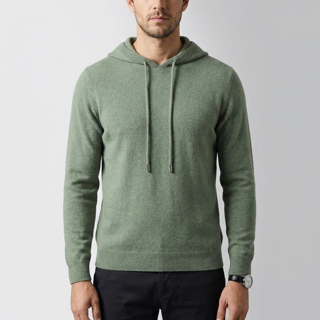 Heren Gebreide Pullover Hoodie - Klassieke Pasvorm
