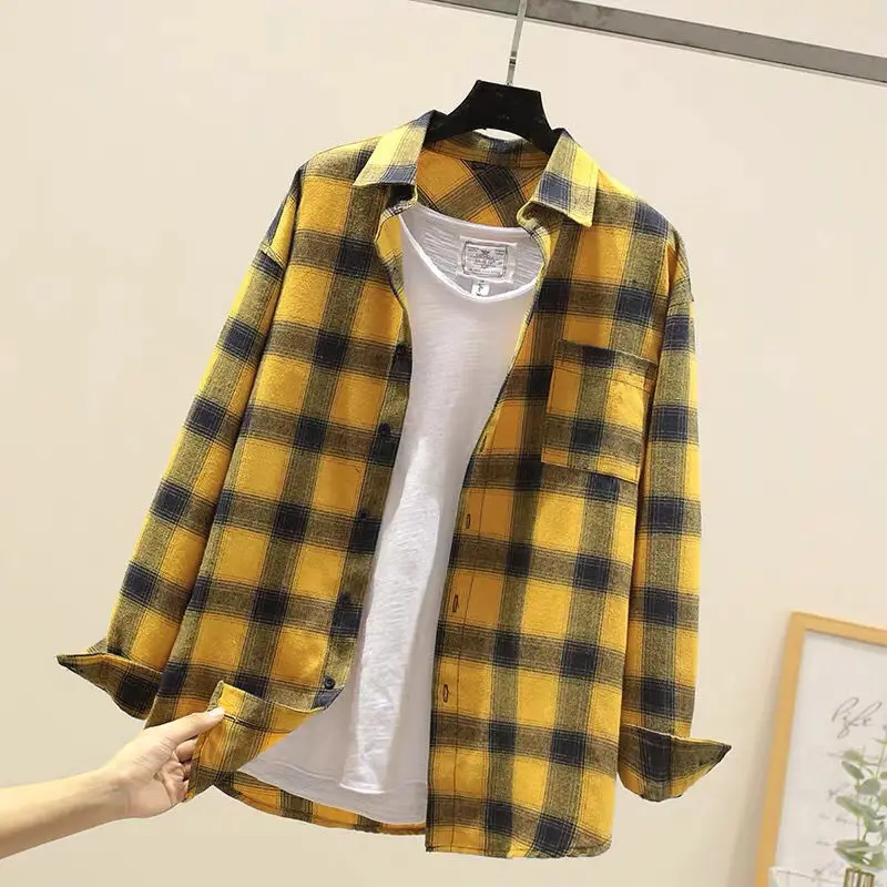 Heren geruit overhemd met slanke pasvorm - Casual elegantie - Geel