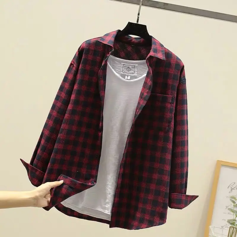 Heren geruit overhemd met slanke pasvorm - Casual elegantie - Rood 2