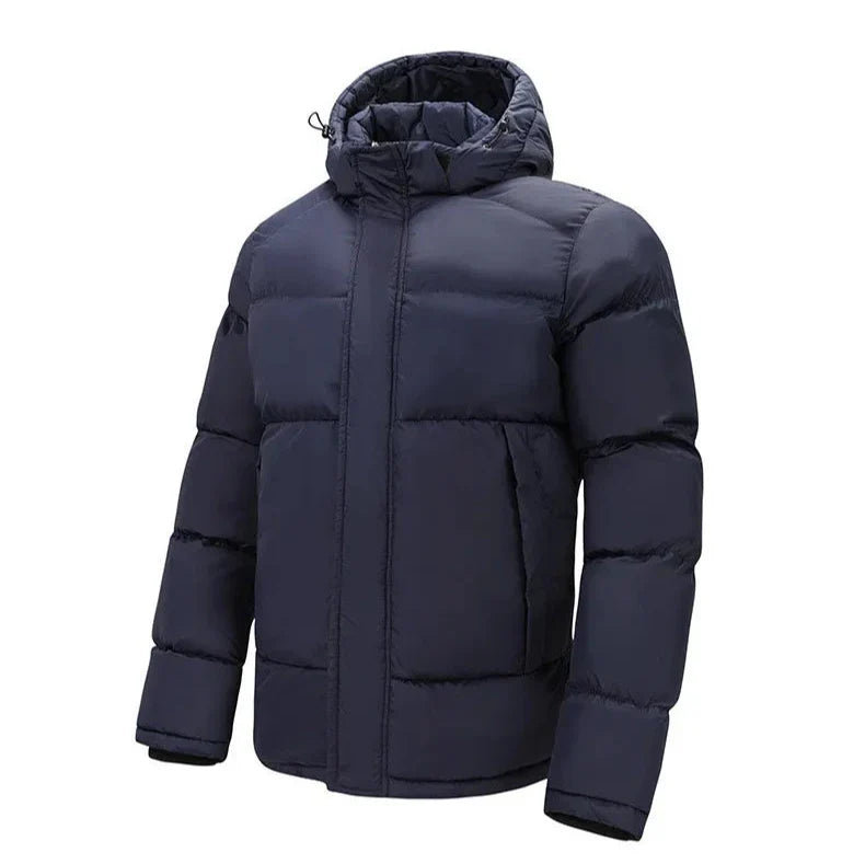 Heren gewatteerd katoenen jack - modern winterdesign - Blauw