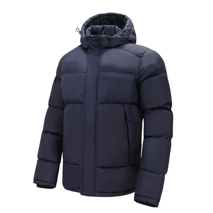 Heren gewatteerd katoenen jack - modern winterdesign - Blauw