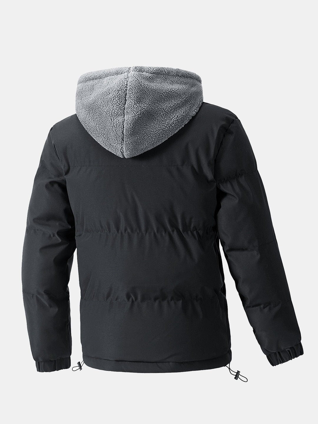 Heren Gewatteerde Parka met Teddy Fleece Voering - Winterjas