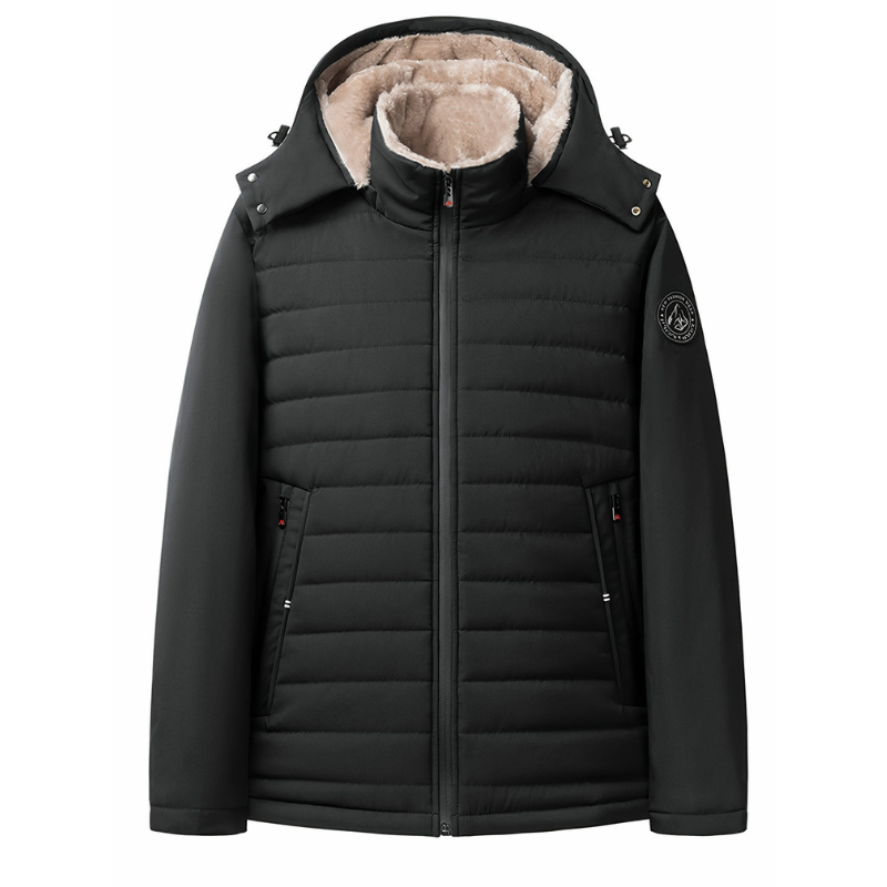 Heren Gewatteerde Winterjas met Capuchon - Warm