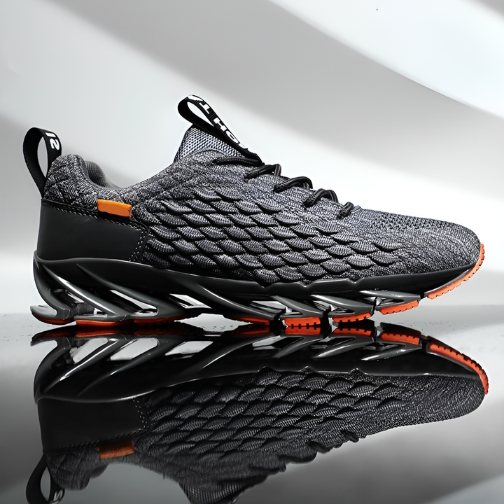 Heren Hardloopschoenen Mesh - Sportieve Sneakers met Grip - Grijs