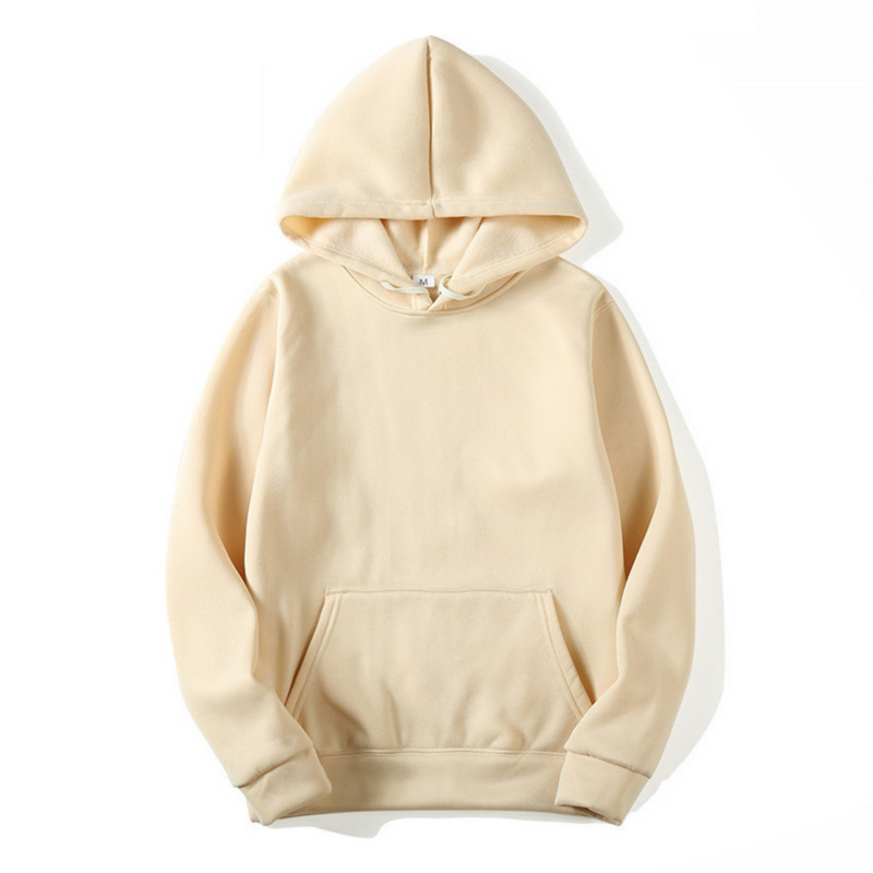 Heren hoodie met capuchon - Comfortabele pasvorm - Beige