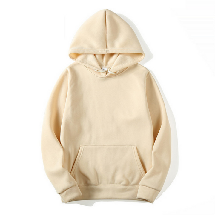 Heren hoodie met capuchon - Comfortabele pasvorm - Beige