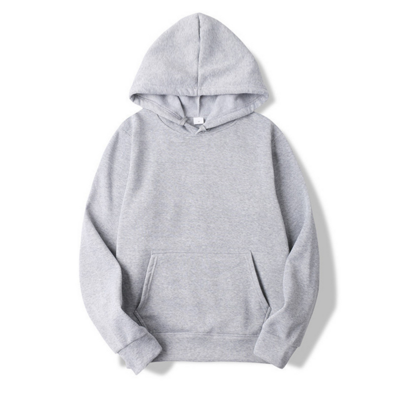 Heren hoodie met capuchon - Comfortabele pasvorm - Grijs