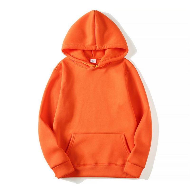Heren hoodie met capuchon - Comfortabele pasvorm - Oranje