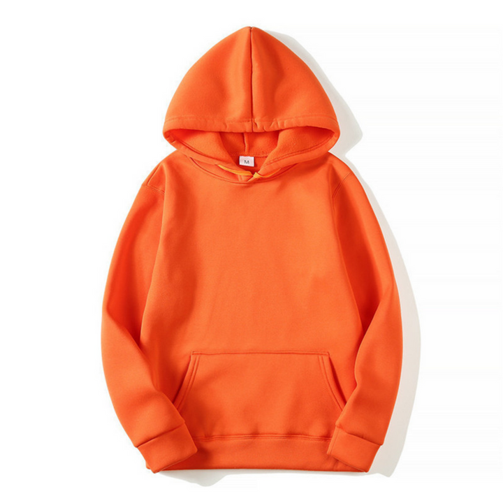 Heren hoodie met capuchon - Comfortabele pasvorm - Oranje