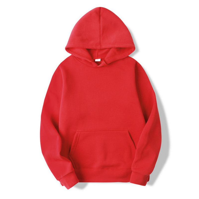 Heren hoodie met capuchon - Comfortabele pasvorm - Rood