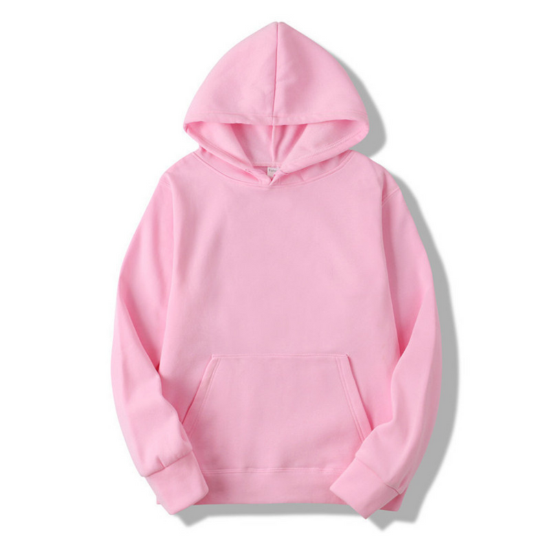 Heren hoodie met capuchon - Comfortabele pasvorm - Roze