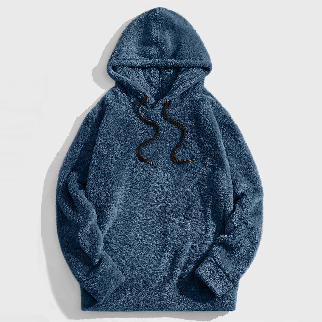 Heren Hoodie met Trekkoord - Casual Comfort - Blauw
