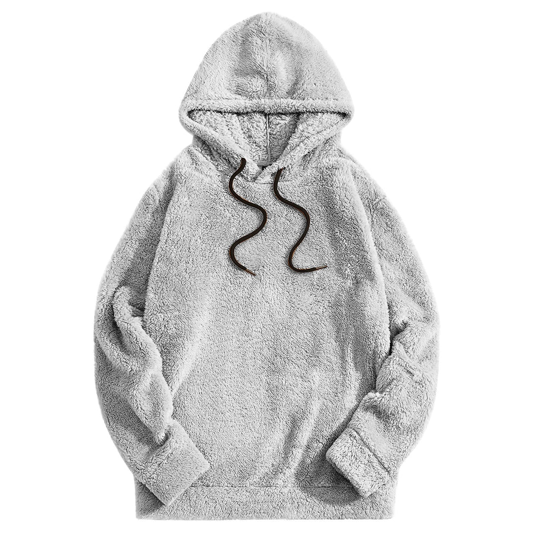Heren Hoodie met Trekkoord - Casual Comfort - Grijs