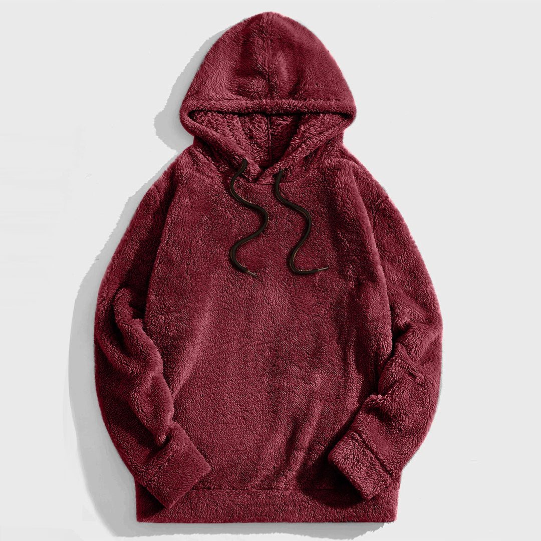 Heren Hoodie met Trekkoord - Casual Comfort - Rood