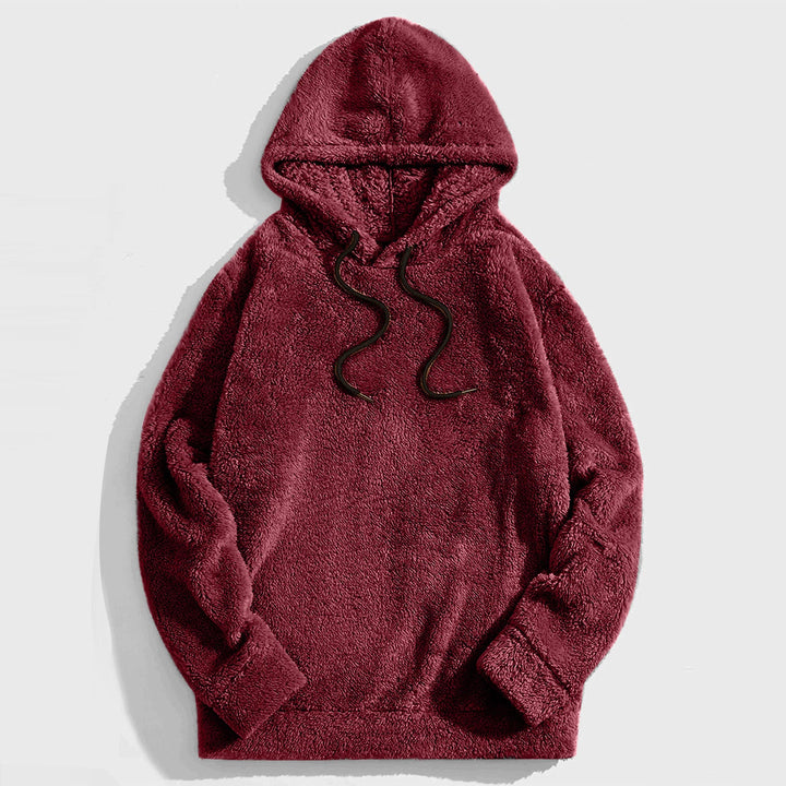 Heren Hoodie met Trekkoord - Casual Comfort - Rood