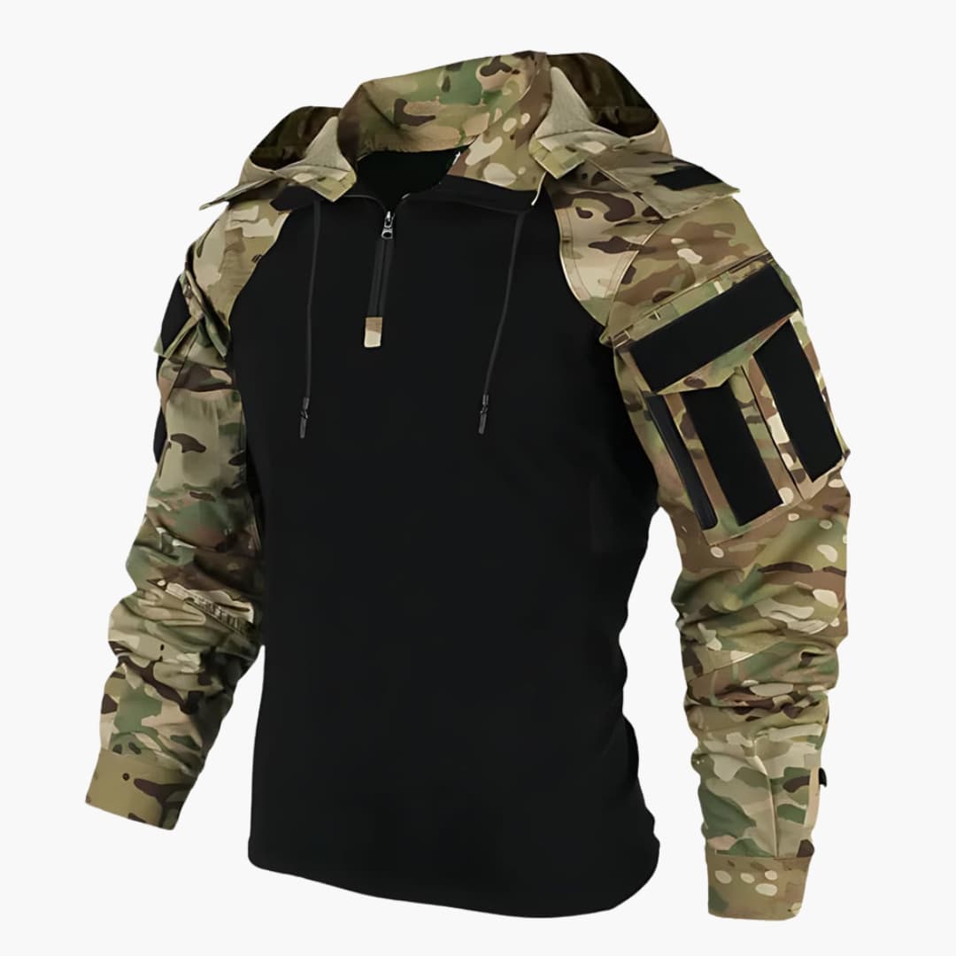Heren Hoodie Slimfit Lange Mouw - Wintercomfort - Camouflage