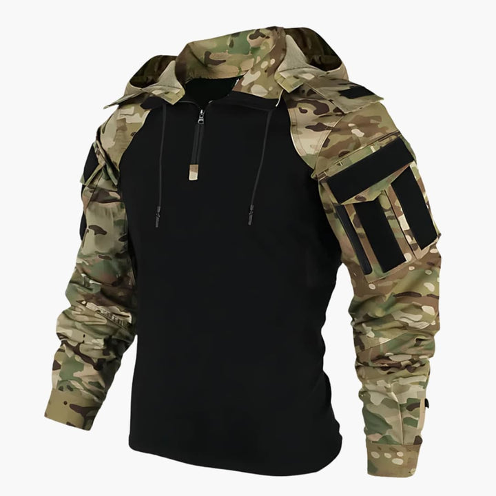 Heren Hoodie Slimfit Lange Mouw - Wintercomfort - Camouflage