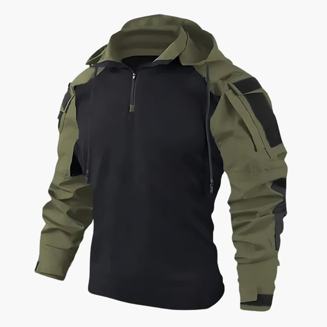 Heren Hoodie Slimfit Lange Mouw - Wintercomfort - Groen