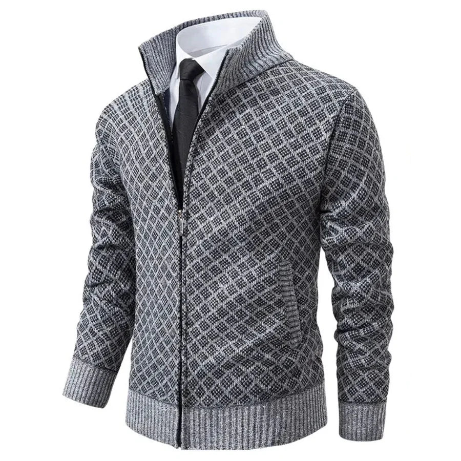 Heren Hybride Gebreide Vest - Klassiek Comfort - Grijs
