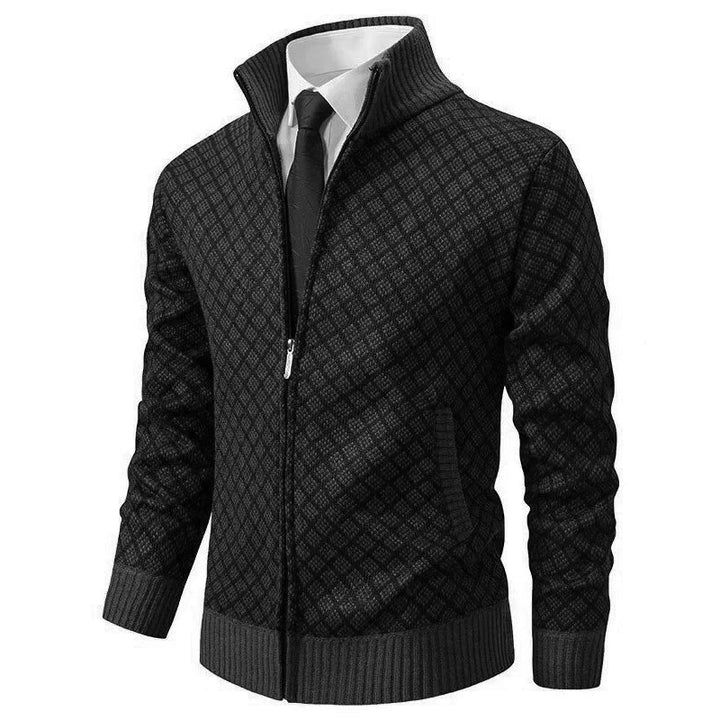 Heren Hybride Gebreide Vest - Klassiek Comfort - Zwart