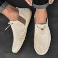 Heren Instapschoenen met Elastische Veters - Antislip Zool - Beige