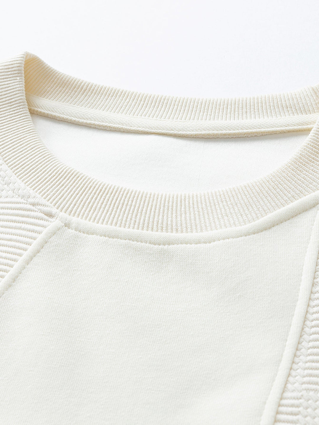 Heren Jacquard Sweatshirt met Borstpocket - Relaxed Fit Crew Neck