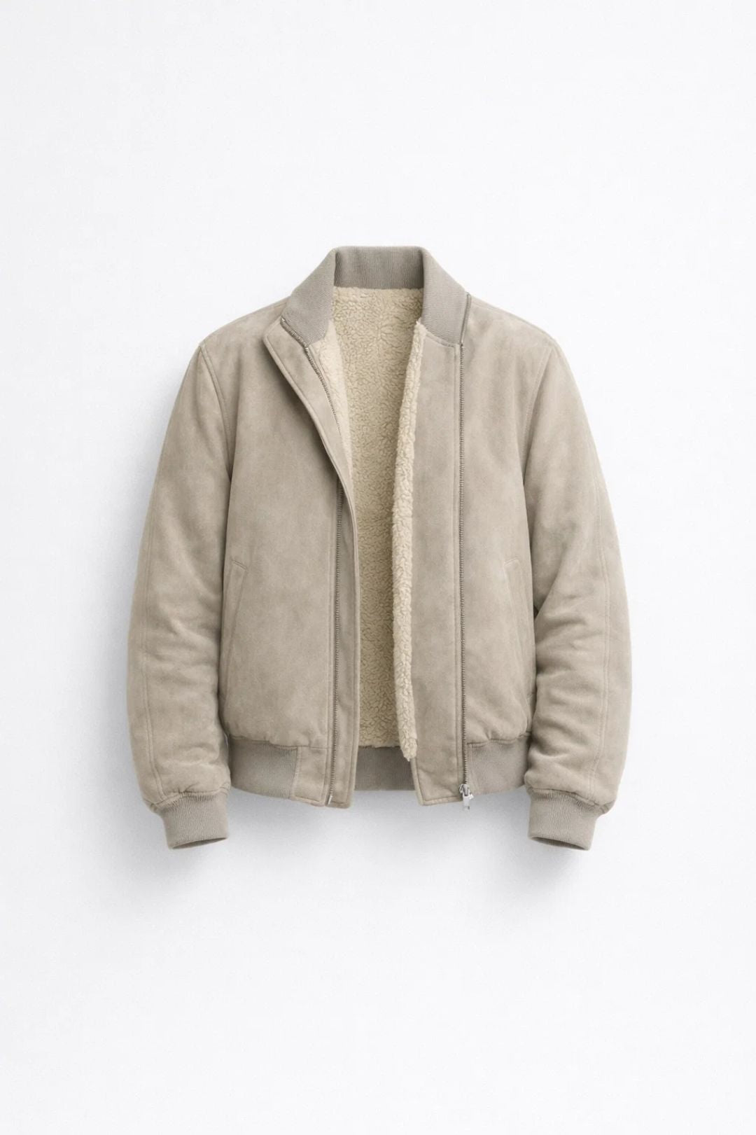 Heren Jas met Rits - Stoere Winterjas Heuplengte