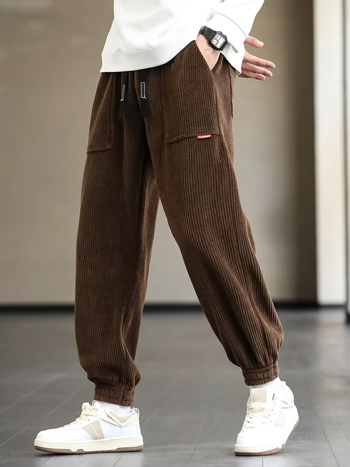 Heren Joggingbroek Losse Fit - Casual Comfort - Bruin