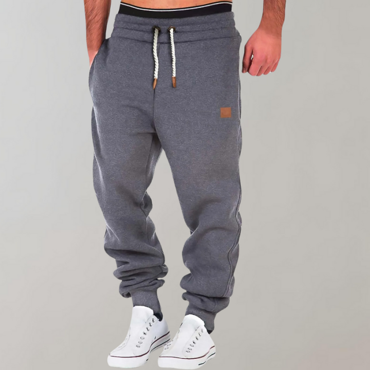 Heren Joggingbroek Relaxed Fit - Comfortabel Trekkoord - Donkergrijs