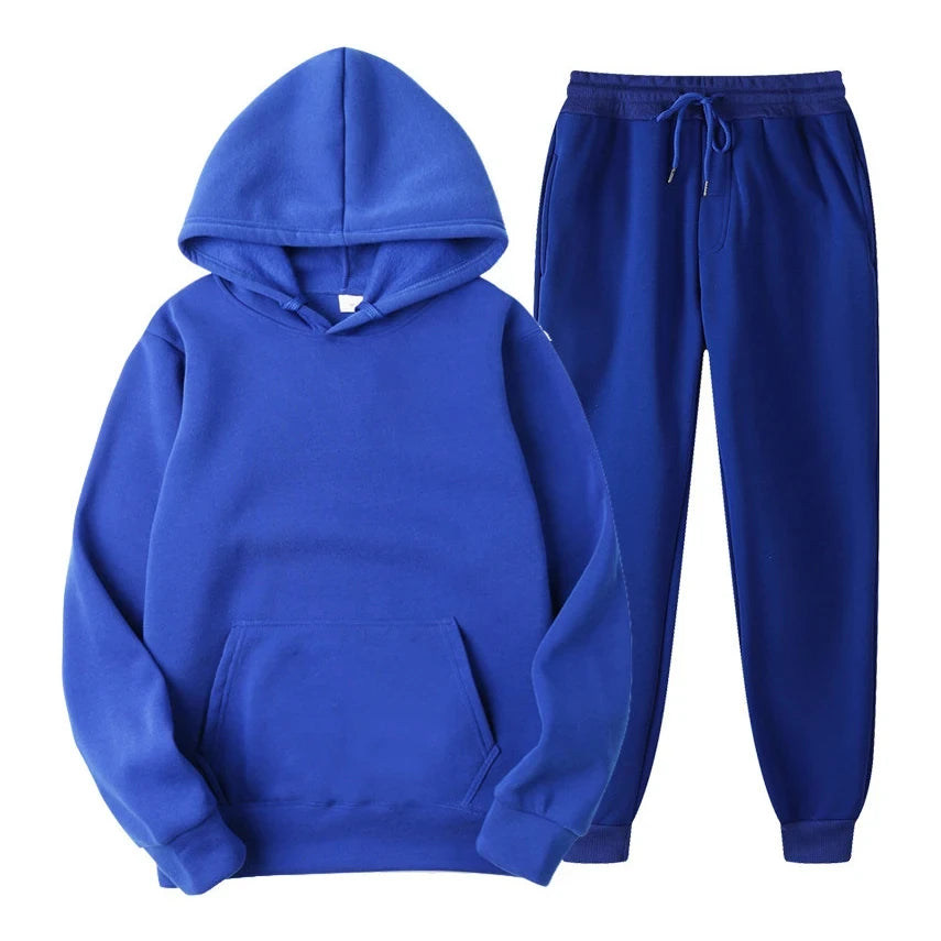 Heren joggingset met elastische taille - Comfortabel en modern - Blauw