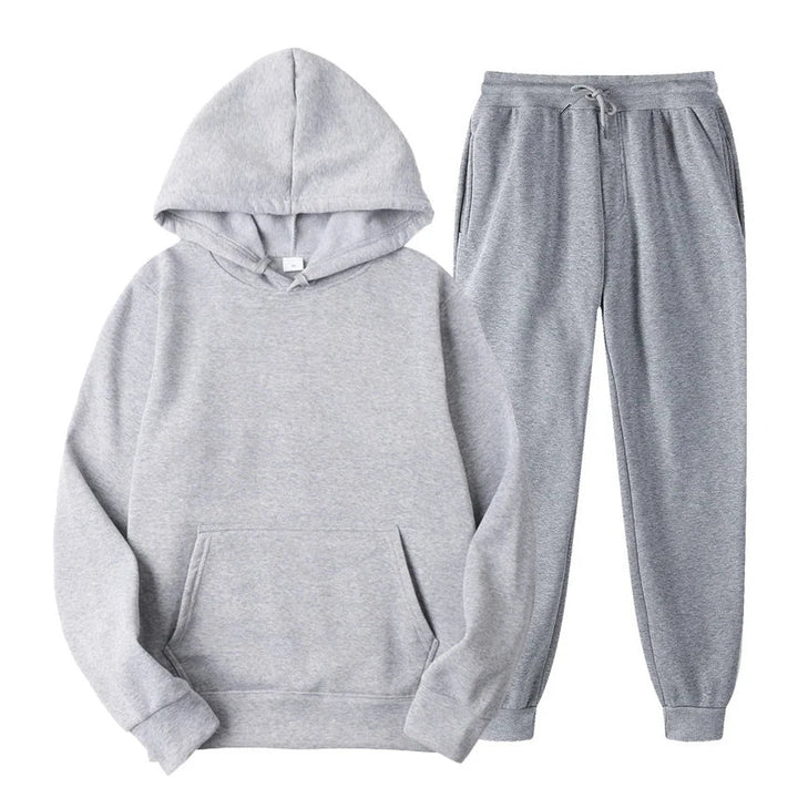 Heren joggingset met elastische taille - Comfortabel en modern - Grijs