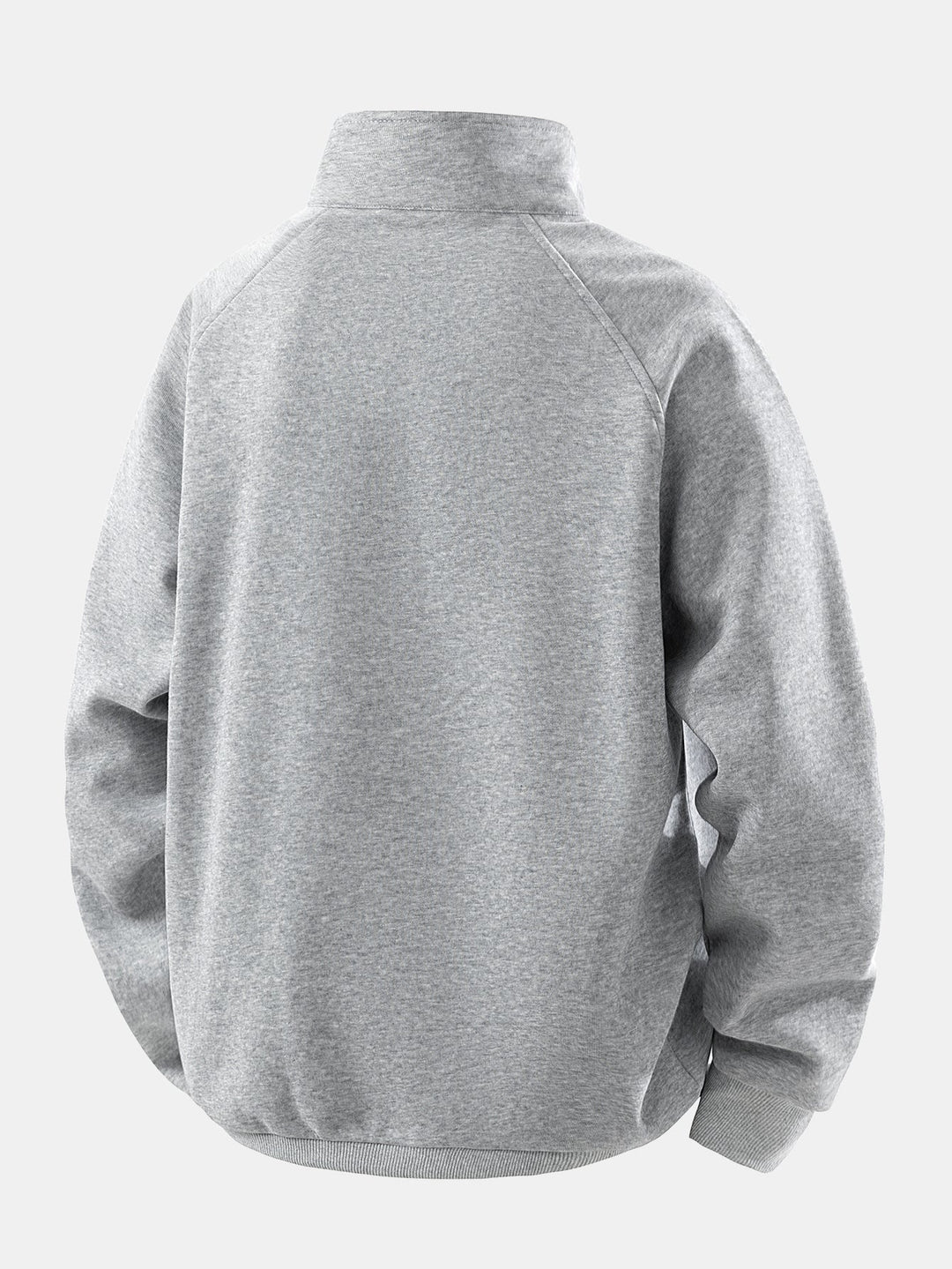 Heren Katoen Blend Quarter Zip Sweatshirt - Casual Relaxed Fit