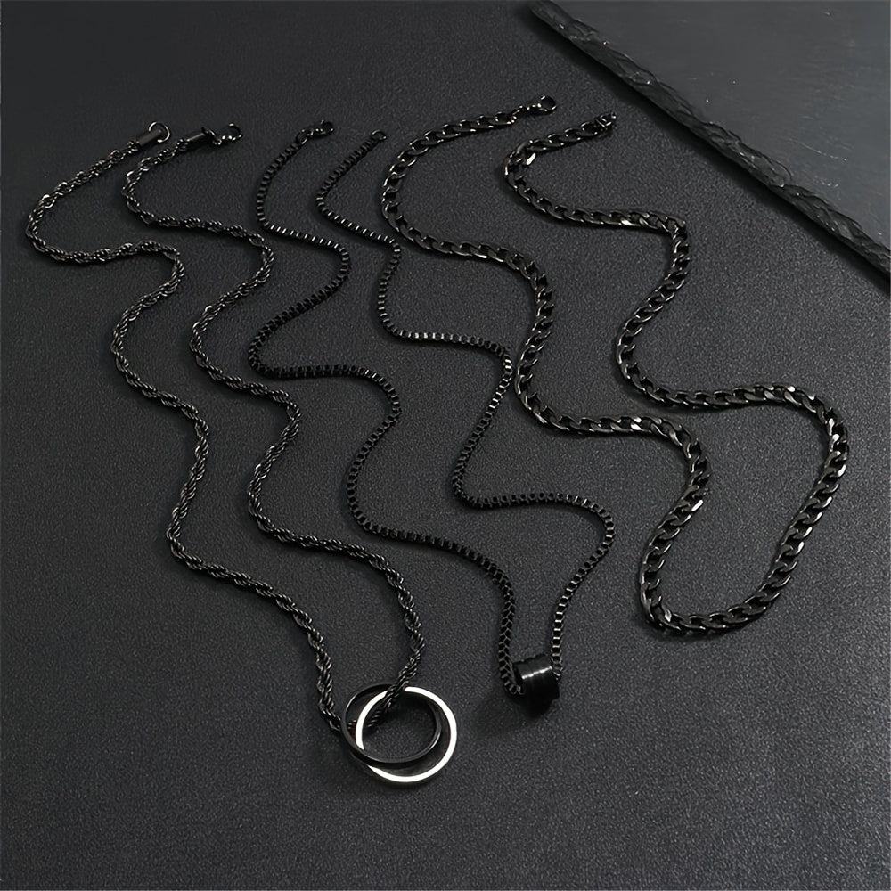 Heren Ketting Set - 3-delige Roestvrij Staal Cubaanse Schakel